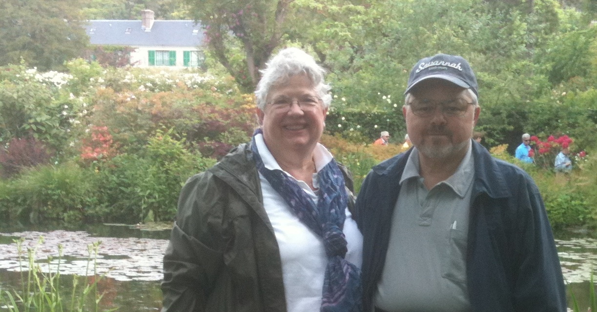 Marion & Rob in Monet's Garden, Giverny, FR